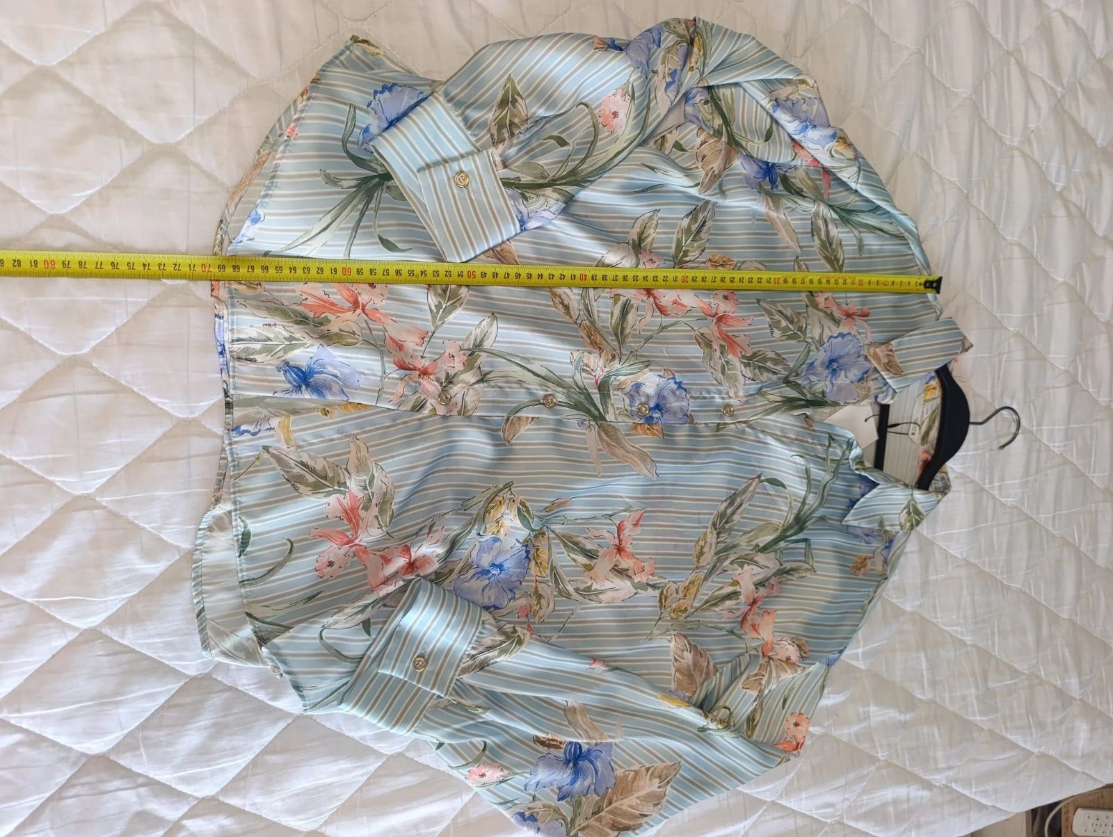 Blusa Zara popelin satinada floral tamanho G – photo 10